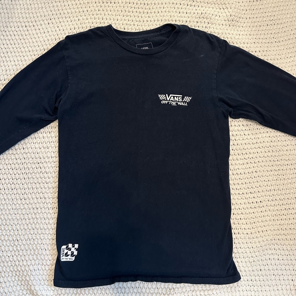 Small navy blue Vans long sleeve